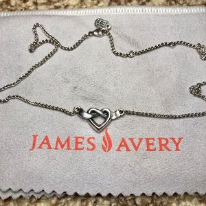 James Avery knotted heart necklace 💛